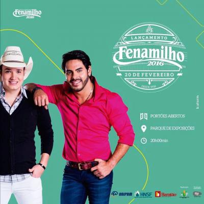 Patos 1 - Sindicato Rural divulga data de lançamento e shows confirmados para Fenamilho 2016 em Patos de Minas