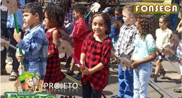 Escola Municipal Zilca dos Santos Fonseca realiza Cavalgada Mirim com os alunos 