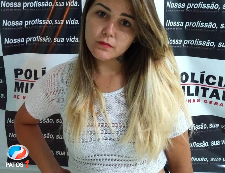 clique para ampliar Suspeita de tráfico de drogas em Presidente Olegário é presa pela Polícia Militar