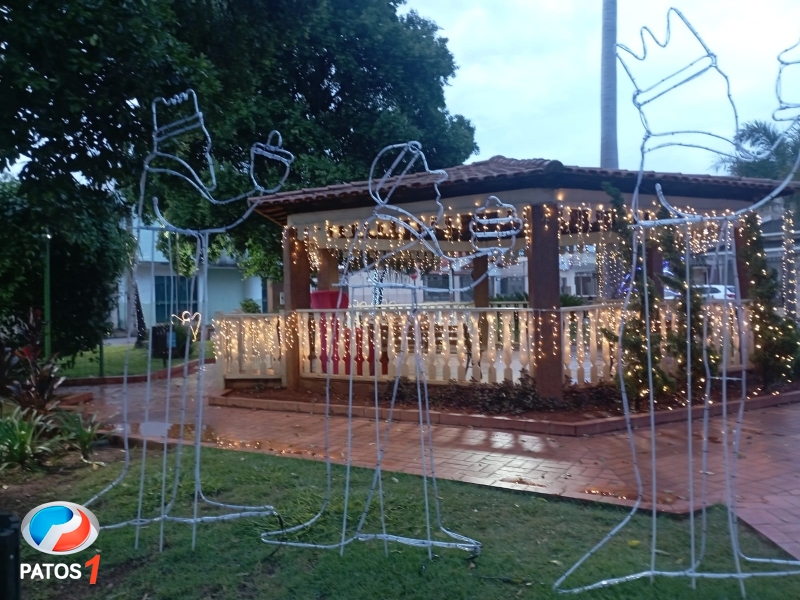 clique para ampliar Indivíduo com tornozeleira eletrônica furta dezenas de metros de fios de cobre da iluminação de Natal de Lagoa Formosa