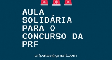 Aulão solidário para concurso da Polícia Rodoviária Federal está com inscrições abertas em Patos de Minas Aulão solidário para concurso da Polícia Rodoviária Federal está com inscrições abertas em Patos de Minas