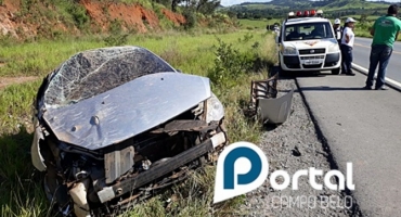 Motorista de Lagoa Formosa fica gravemente ferido em acidente na BR-354 em Campo Belo Motorista de Lagoa Formosa fica gravemente ferido em acidente na BR-354 em Campo Belo