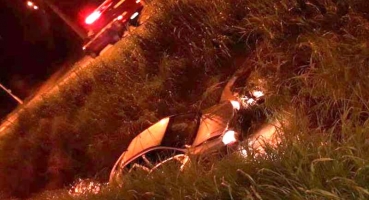 Motorista perde controle direcional e cai com automóvel em córrego na cidade de Patos de Minas Motorista perde controle direcional e cai com automóvel em córrego na cidade de Patos de Minas