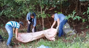 Ossada humana é encontrada próximo ao perímetro urbano de Presidente Olegário Ossada humana é encontrada próximo ao perímetro urbano de Presidente Olegário
