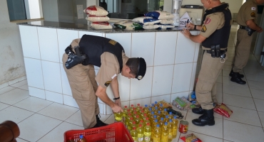 Policia militar de lagoa Formosa apreende centenas de produtos furtados em escolas públicas