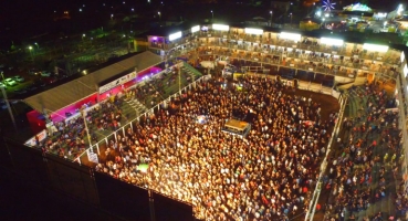 Primeiro final de semana da Festa do Feijão 2019 teve rodeio entre equipes, shows e várias outras atrações 