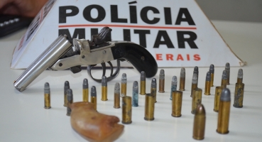 Polícia Militar de Lagoa apreende arma de fogo com idoso de 73 anos após ameaças