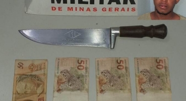 Homem é preso após assaltar loja em São Gotardo
