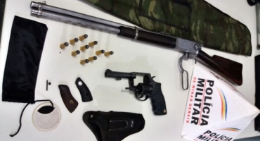 Operação da Polícia Militar de São Gotardo apreende armas de fogo Operação da Polícia Militar de São Gotardo apreende armas de fogo