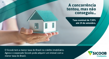 Informe publicitário: Credipatos possui a melhor taxa para o Crédito Imobiliário Informe publicitário: Credipatos possui a melhor taxa para o Crédito Imobiliário