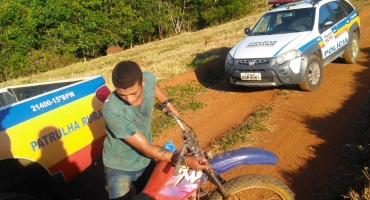 Mais uma motocicleta furtada é recuperada pela Polícia Militar de Carmo do Paranaíba Mais uma motocicleta furtada é recuperada pela Polícia Militar de Carmo do Paranaíba