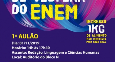 Ensino Médio UNIPAM promoverá “Aulão de Véspera do ENEM” nesta sexta-feira (01/11) Ensino Médio UNIPAM promoverá “Aulão de Véspera do ENEM” nesta sexta-feira (01/11)