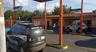 Bandidos armados assaltam em posto de combustível na cidade de Presidente Olegário