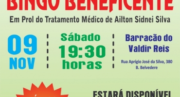 Família realiza bingo beneficente com o intuito de arrecadar fundos para homem em tratamento de câncer Família realiza bingo beneficente com o intuito de arrecadar fundos para homem em tratamento de câncer