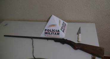 Após desentendimento com esposa homem é detido por posse ilegal de arma de fogo