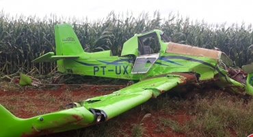 Piloto de avião agrícola morre em acidente aéreo no município de Coromandel