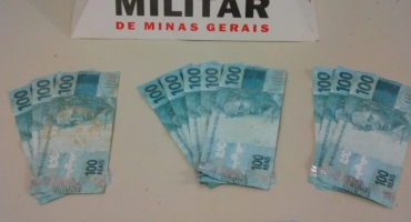 Polícia Militar busca por estelionatários que repassam notas falsas no comércio de São Gotardo