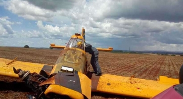 Piloto de avião agrícola morre em acidente aéreo no município de Patrocínio