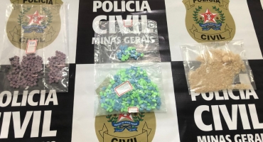 Operação da PC apreende drogas sintéticas em Patos de Minas, Araxá e Belo Horizonte