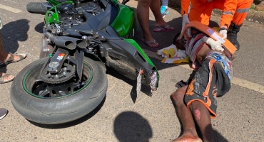 Patos de Minas: homem é atropelado por motociclista que estaria fazendo racha