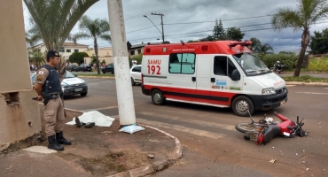 Motociclista morre e filho fica ferido em acidente no Bairro Bela Vista em Patos de Minas