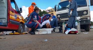 Motoqueiro morre em grave acidente envolvendo caminhão no Bairro Planalto em Patos de Minas