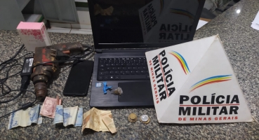 Polícia Militar de Lagoa Formosa recupera produtos furtados e encaminha suspeito de tráfico para a delegacia