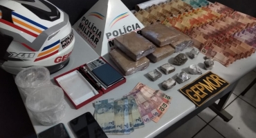 PM localiza cerca de três quilos de maconha em Patos de Minas e três pessoas são detidas