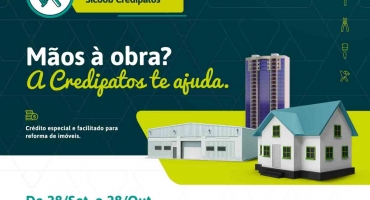Inicia hoje o 1° Feirão da Reforma Sicoob Credipatos Inicia hoje o 1° Feirão da Reforma Sicoob Credipatos