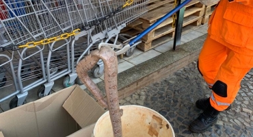 Corpo de Bombeiros captura cobra jiboia no Centro de Patos de Minas Corpo de Bombeiros captura cobra jiboia no Centro de Patos de Minas