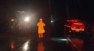 Chuva com vendaval provoca queda de árvores em Patos de Minas e BR-365 fica interditada Chuva com vendaval provoca queda de árvores em Patos de Minas e BR-365 fica interditada