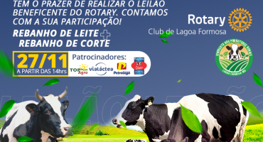 Sindicato dos Produtores Rurais de Lagoa Formosa e Rotary Club realizam Leilão Misto 