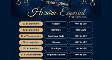 Começa nesta sábado (11) o horário especial de Natal para o comércio em Patos de Minas Começa nesta sábado (11) o horário especial de Natal para o comércio em Patos de Minas