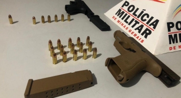 Empresário de Patos de Minas é flagrado com pistolas 