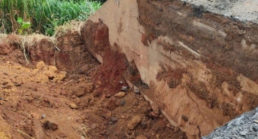 Obra de recuperação da BR-365 na Ponte dos Vieiras teve início neste sábado (19) Obra de recuperação da BR-365 na Ponte dos Vieiras teve início neste sábado (19)