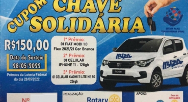 Rotary Club de Lagoa Formosa inicia venda dos Cupons da Promoção Chave Solidária 2022