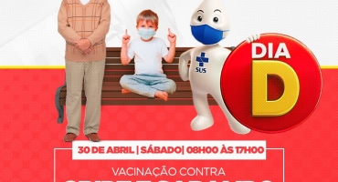 Secretaria de Saúde de Lagoa Formosa realiza neste sábado (30) o Dia D de Vacinação contra sarampo e influenza Secretaria de Saúde de Lagoa Formosa realiza neste sábado (30) o Dia D de Vacinação contra sarampo e influenza
