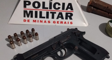 Após inventar história de tentativa de assalto homem é preso com arma e munições em Patos de Minas Após inventar história de tentativa de assalto homem é preso com arma e munições em Patos de Minas