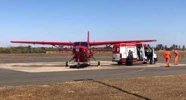 Mulher de 36 anos é transferida de Patos de Minas para Belo Horizonte em aeronave do Corpo de Bombeiros para receber transplante de coração Mulher de 36 anos é transferida de Patos de Minas para Belo Horizonte em aeronave do Corpo de Bombeiros para receber transplante de coração