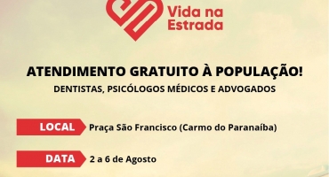 Carmo do Paranaíba recebe o Projeto Vida na Estrada Carmo do Paranaíba recebe o Projeto Vida na Estrada