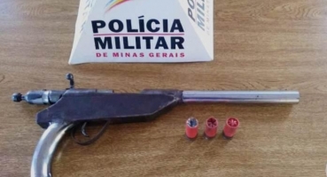 Homem é preso com arma depois de ameaçar esposa de morte, em Guimarânia Homem é preso com arma depois de ameaçar esposa de morte, em Guimarânia