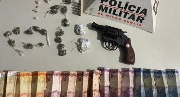 São Gotardo: homem é preso por posse ilegal de arma de fogo e tráfico de drogas São Gotardo: homem é preso por posse ilegal de arma de fogo e tráfico de drogas