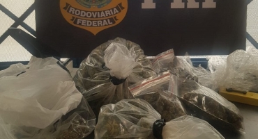 PRF apreende maconha e LSD dentro de ônibus na BR-365 e prende passageiro suspeito de tráfico PRF apreende maconha e LSD dentro de ônibus na BR-365 e prende passageiro suspeito de tráfico
