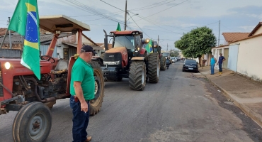 Apoiadores do presidente Jair Bolsonaro realizam carreata na cidade de Rio Paranaíba Apoiadores do presidente Jair Bolsonaro realizam carreata na cidade de Rio Paranaíba