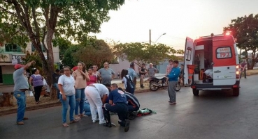 Patos de Minas: criança fica ferida após ser atropelada por motocicleta no Bairro Sorriso Patos de Minas: criança fica ferida após ser atropelada por motocicleta no Bairro Sorriso