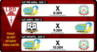 Acompanhe ao VIVO neste sábado (26) as finais do Campeonato Regional Mirim da LPD Acompanhe ao VIVO neste sábado (26) as finais do Campeonato Regional Mirim da LPD