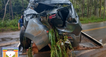 Motorista de veículo com placas de São Gotardo fica ferido em acidente na MGC-354 Motorista de veículo com placas de São Gotardo fica ferido em acidente na MGC-354