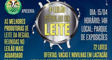 Sindicato Rural de Lagoa Formosa realiza neste sábado (15/4) o 4º Leilão Pérolas do Leite