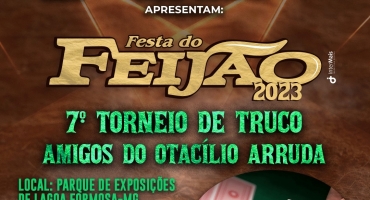 Torneio de Truco da Festa do Feijão de 2023 começa na noite desta segunda (17) Torneio de Truco da Festa do Feijão de 2023 começa na noite desta segunda (17)