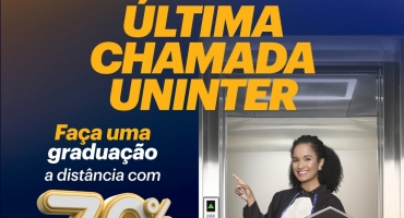 Última Chamada: Uninter Patos de minas tem cursos com bolsas de até 70% desconto Última Chamada: Uninter Patos de minas tem cursos com bolsas de até 70% desconto